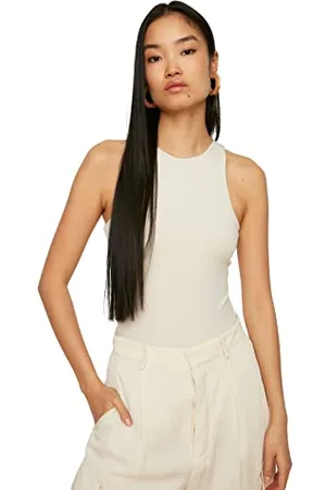 Trendyol Women Straight Snap Fastener detailed Thin Knitted Bodysuit