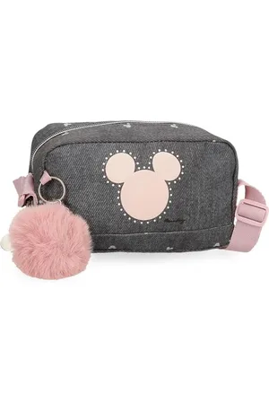 Disney Joumma Mickey Studs Shoulder Bag Small Black 19.5x11.5x7.5cm Polyester, , Small Crossbody Bag