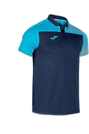 Joma Hobby Ii Short Sleeve Polo Shirt Navy Fluor, L
