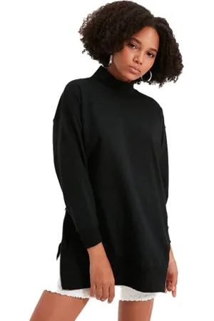 Trendyol Sweatshirt - Black - Oversize