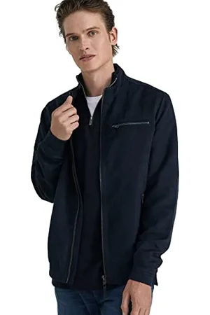 Springfield Suede Effect Jacket, , Regular for Men, , M