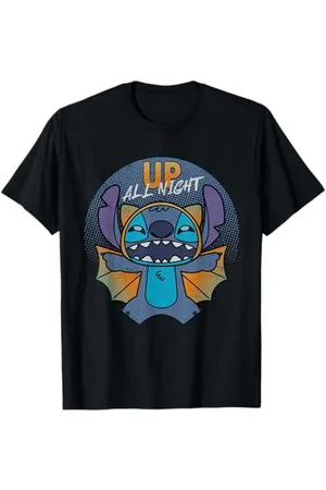 Disney Stitch Halloween Bat Costume Up All Night T-Shirt