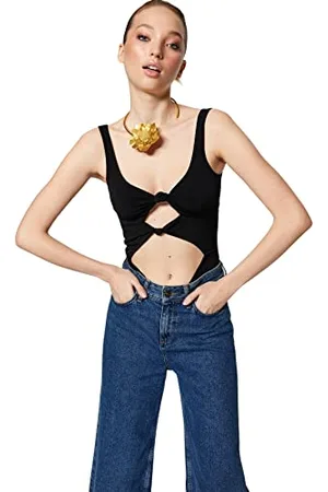 Trendyol Women Plain Knit Bodysuit, ,38