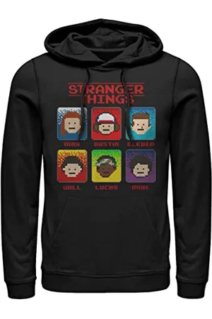 Stranger Things 8 Bit Stranger Hoodie Hooded Sweatshirt, , XL