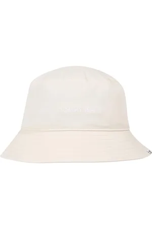 Tommy Hilfiger Tommy Jeans Women Bucket Hat, Off-White (Newsprint), One Size