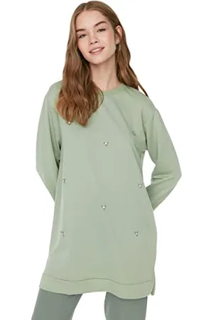 Trendyol Tunic - Green - Regular, ,3XL