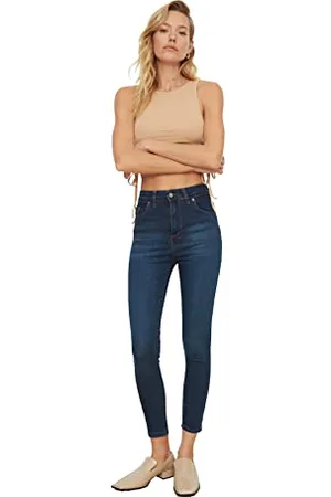 Trendyol Women High Waist Straight Leg Skinny Jeans
