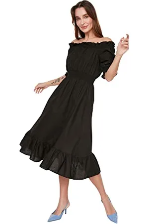 Trendyol FeMan Midi Skater Regular fit Woven Dress