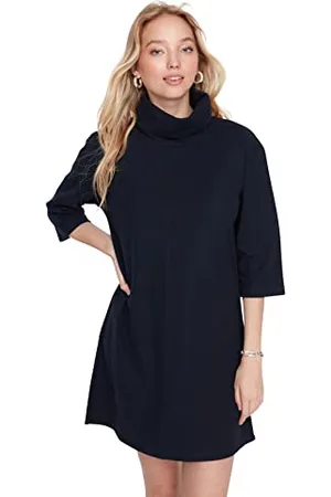 Trendyol Women Mini Basic Regular Knit Dress