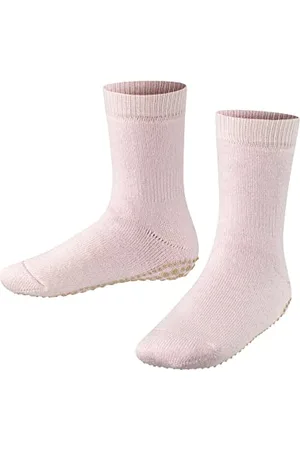Falke Unisex Kids Catspads K HP Cotton Wool Grips On Sole 1 Pair Grip socks, Pink (Powder Rose 8900), 6-8.5