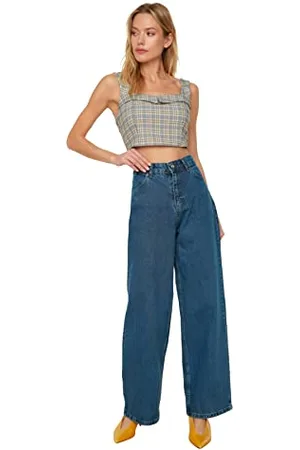 Trendyol Women Normal Waist Wide Leg Wide Leg Jeans