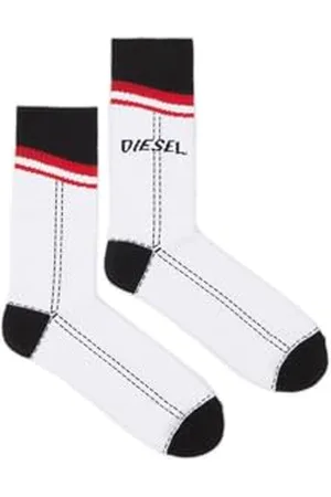 Diesel _SKM-RAY CALZINO_SOCKS_White_S Tall