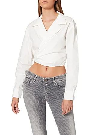 NA-KD Overlap Cropped Shirt, , EU 34