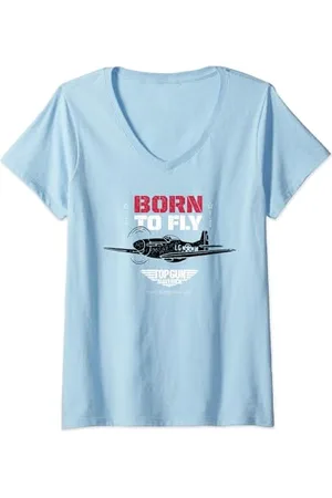 Top Gun Womens Born to Fly V-Neck T-Shirt