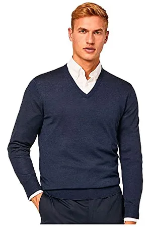 Hackett Hackett Garment Merino Silk V Neck Sweater XS