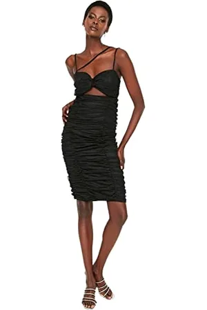 Trendyol Women Glam Maxi Bodycon Fitted Woven Dress