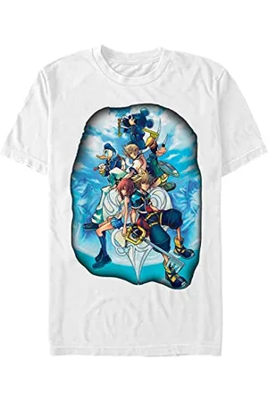 Disney Classics Kingdom Hearts-Sky Group Organic Short Sleeve T-Shirt, , S