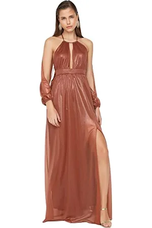 Trendyol Women Maxi Skater Regular Woven Evening Dress