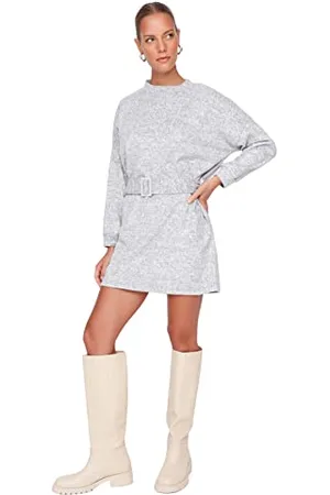 Trendyol Women Mini Shift Regular Knit Dress