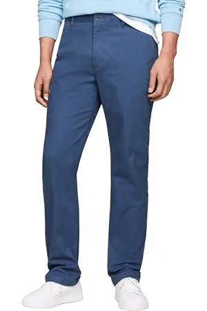Tommy Hilfiger Men Mercer Essential Twill Chino Woven Pants, Blue, 38W / 29L