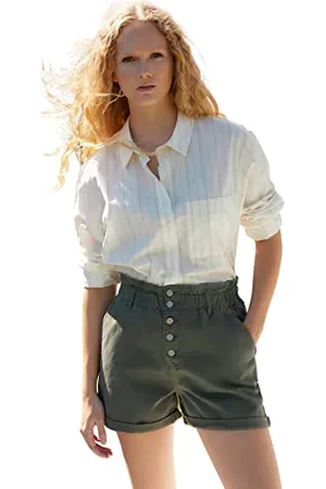 Trendyol Women Care High Waist Wide Leg Regular fit Shorts