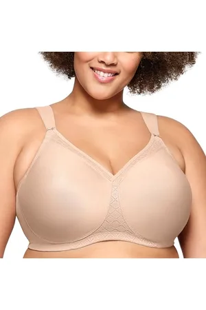 Glamorise Full Figure Plus Size MagicLift Seamless T-Shirt Bra Wirefree #1080