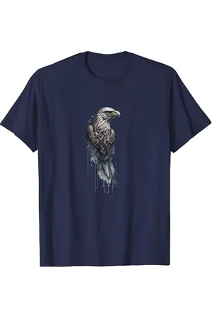 Tshirt Shirt T-Shirt Pullover Hoodie Sweater Style White-tailed eagle black t-shirt white motif eagle mobile phone case sea eagle T-Shirt