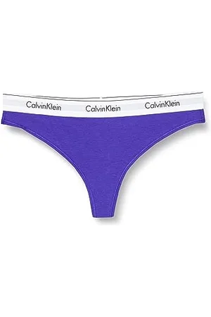 Calvin Klein Women Thong (Ff) Tanga, Multicolor (Spectrum Blue), XL