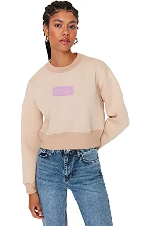 Trendyol Women Regular Basic Crew neck Knit Sweatshirt