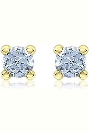 Amazon 9ct Gold March Birthstone Stud Earrings (previously Amazon Collection)