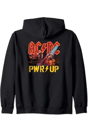 AC/DC Rock Music Band PWRUP Stage Lights Zip Hoodie