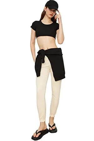 Trendyol Women Fitted Basic Crew Neck Knit Blouse