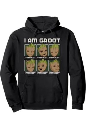 Marvel I Am Groot Guardians of the Galaxy Moods of Groot Pullover Hoodie