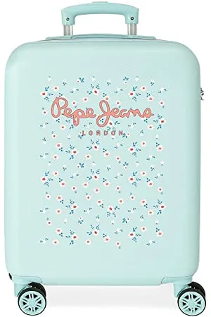 Pepe Jeans Leslie Cabin Suitcase Blue 38 x 55 x 20 cm Rigid ABS Side Combination Lock 34L 2.7 kg 4 Wheels Double Hand Luggage