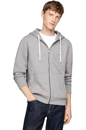 Men’s Essential Zip Through Fleece Hoodie with Pockets, , M