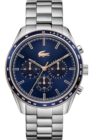 Lacoste Chronograph Quartz Watch BOSTON Collection for Men with Leather or Stainless Steel bracelet in Link or Mesh