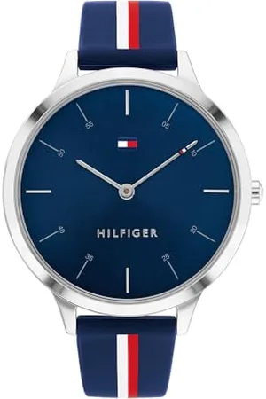 Tommy Hilfiger Analogue Quartz Watch for Women with Red Silicone Bracelet - 1782499