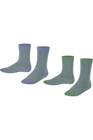ESPRIT Unisex Kids Fine Stripe 2-Pack K SO Cotton Patterned 2 Pairs Socks, , 12-2.5