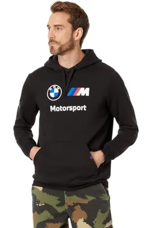 PUMA Mens BMW M Motorsport Essentials Fleece Hoodie, Black-ah23, XXL