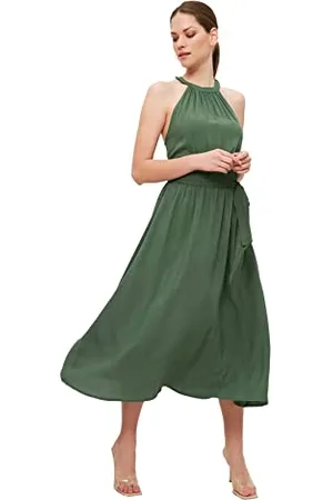 Trendyol FeMan Midi A-line Regular fit Woven Dress