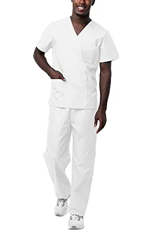 Sivvan Unisex Scrubs - Classic V-Neck Top & Drawstring Pants Scrub Set - S8400 - - 2X