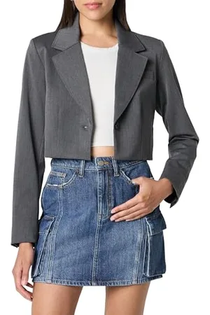 THE DROP Reims Cropped Blazer, , S