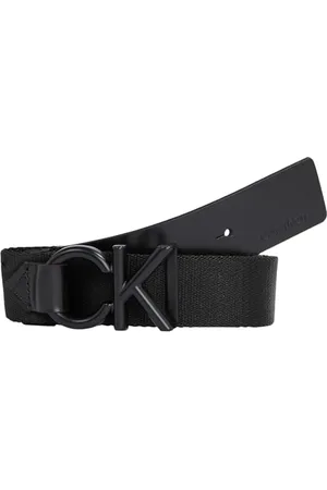 Calvin Klein Men Belt Ck Metal Minimal Webbing 30mm Woven, , 100 cm