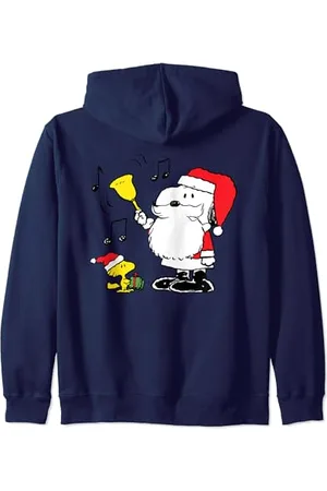 Peanuts Snoopy Santa Bell Zip Hoodie