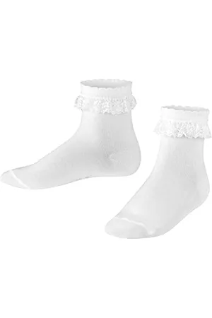 Falke Unisex Kids Romantic Lace K So Cotton Plain 1 Pair Socks, , 12-2.5