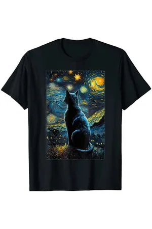 Caterpillar Starry Night Van Gogh Style Lovers, Mom, Dad T-Shirt