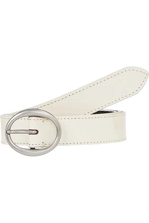 Calvin Klein Women Belt Classic 2.5 cm Leather, (Ivory), 90