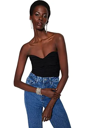 Trendyol FeMan Plain Woven Bodysuit, ,34