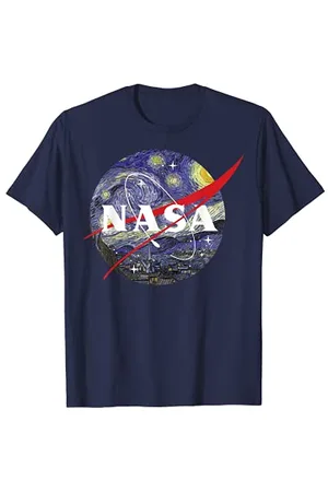 Nasa Van Gogh Starry Night Style Logo T-Shirt