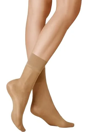 Kunert Women’s lustre fine socks, satin look, 20 denier - Beige - 6/8
